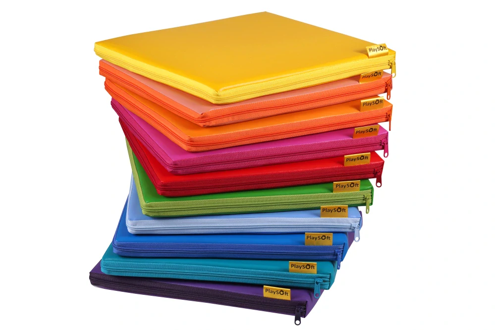 PODSEDÁKY PlaySoft čtverec (35x35 cm) 10 ks