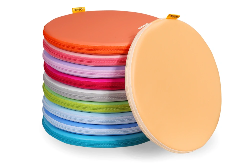 PODSEDÁKY PlaySoft kulaté PASTEL (35 cm) 10 ks