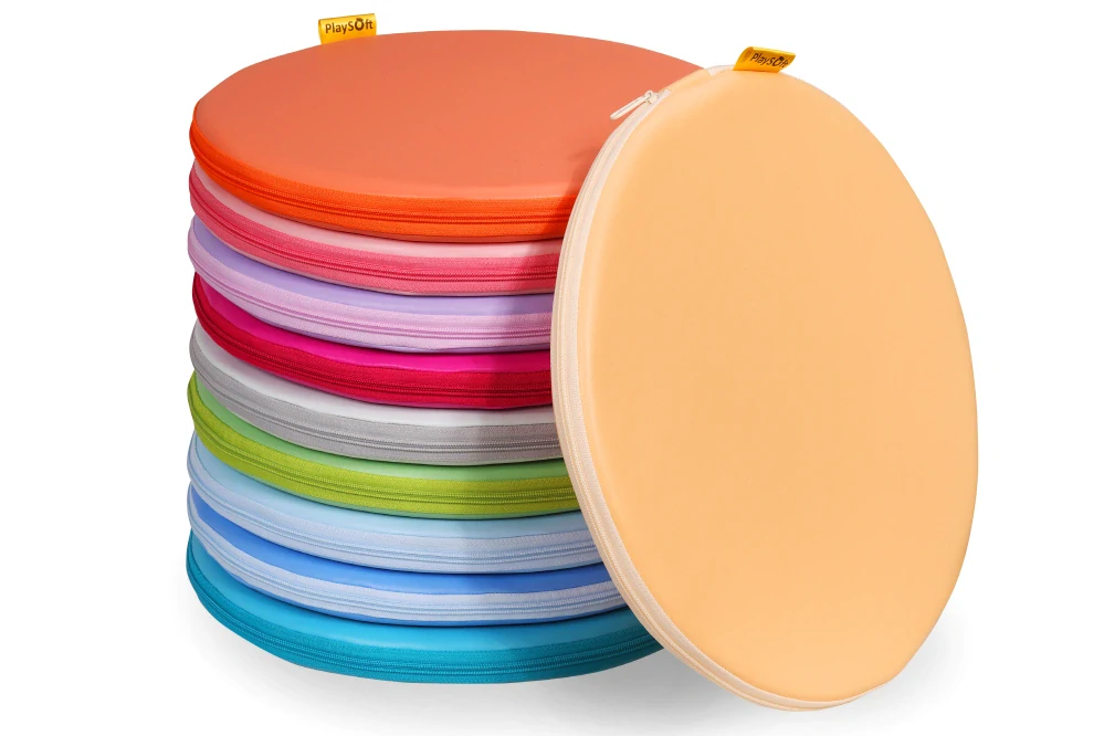 PODSEDÁKY PlaySoft kulaté PASTEL (35 cm) 10 ks
