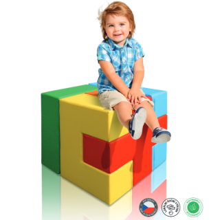 Molitanová stavebnice PlaySoft 3D KOSTKA 6 dílů + DOPRAVA ZDARMA