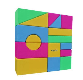 Molitanová stavebnice PlaySoft VELKÁ 17 ks PASTEL (30 cm) + DOPRAVA ZDARMA