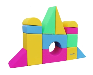 Molitanová stavebnice PlaySoft VELKÁ 13 ks PASTEL (30 cm) + DOPRAVA ZDARMA