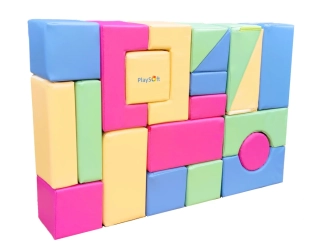Molitanová stavebnice PlaySoft 21 ks KOŽENKA PASTEL (20 cm) + DOPRAVA ZDARMA